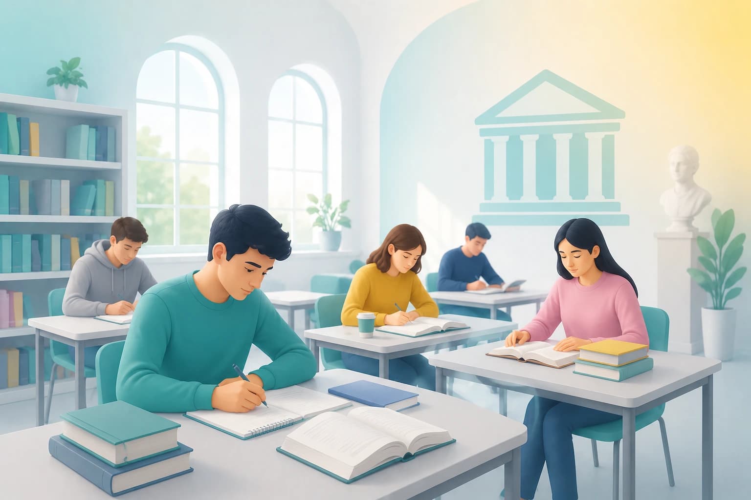 Học sinh học tập trực tiếp cùng nhau
